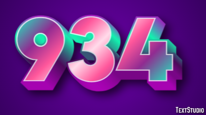 934 Text Effect