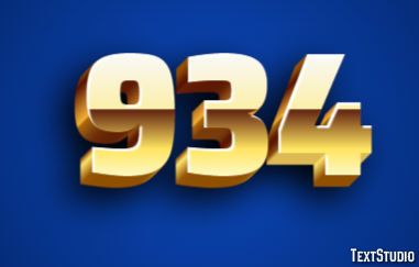 934 Text Effect