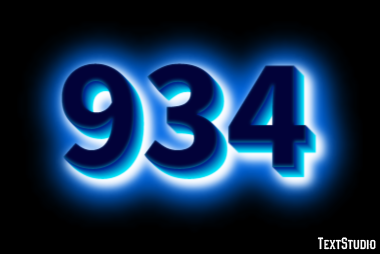 934 Text Effect
