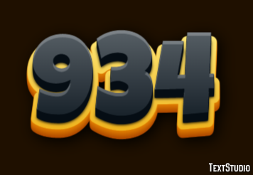 934 Text Effect