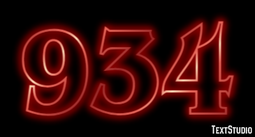 934 Text effect