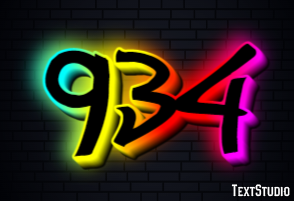 934 Text effect