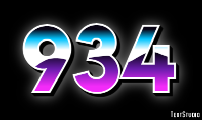 934 Text Effect