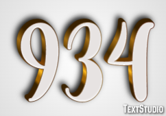 934 Text effect