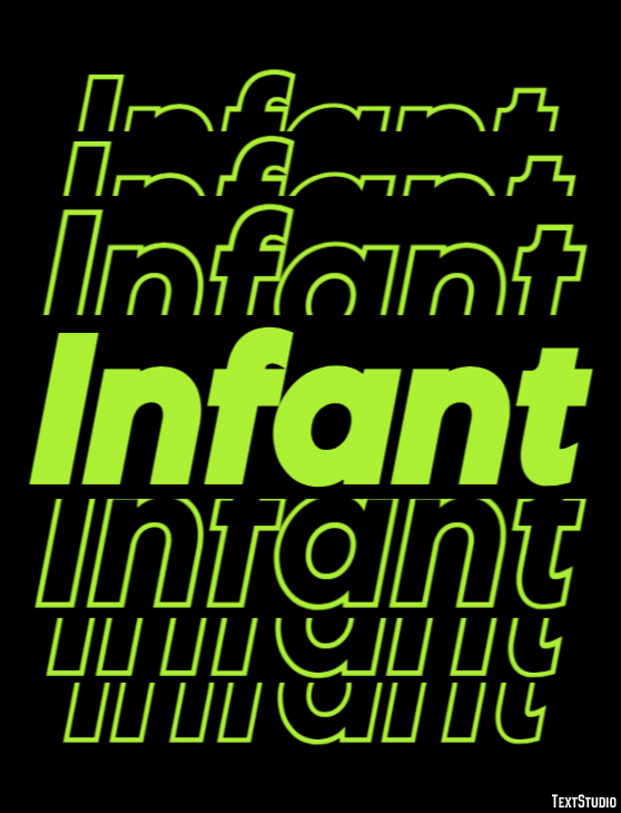 Infant Effetto testo