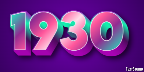 1930 Text Effect