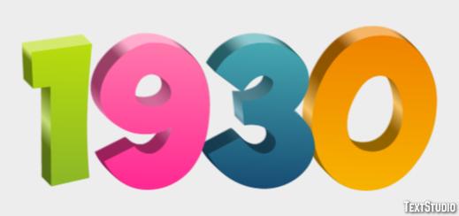 1930 Text Effect