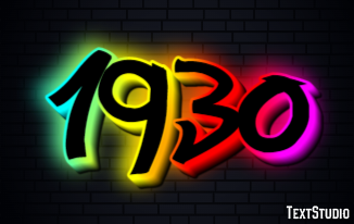 1930 Text effect