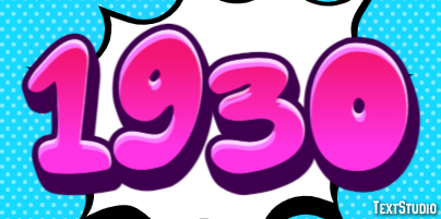 1930 Text Effect