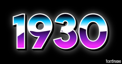 1930 Text Effect
