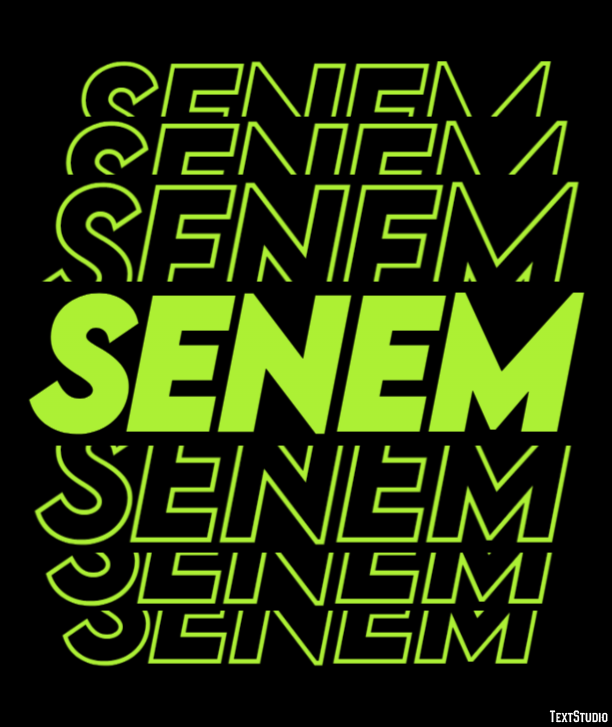 Senem Texteffekt