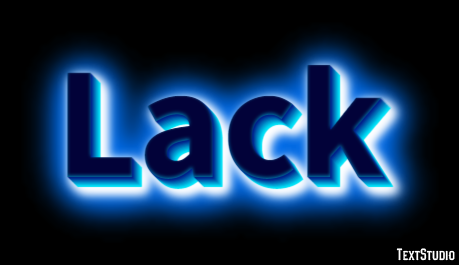 Lack Text Effect