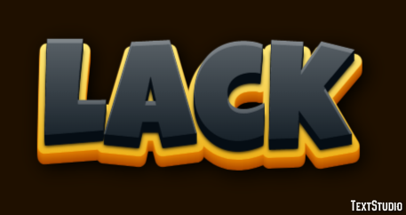 Lack Text Effect