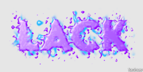 Lack Text Effect