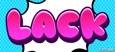 Lack Text Effect