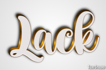 Lack テキスト効果