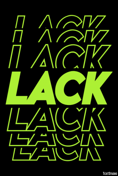 Lack Metin Efekti