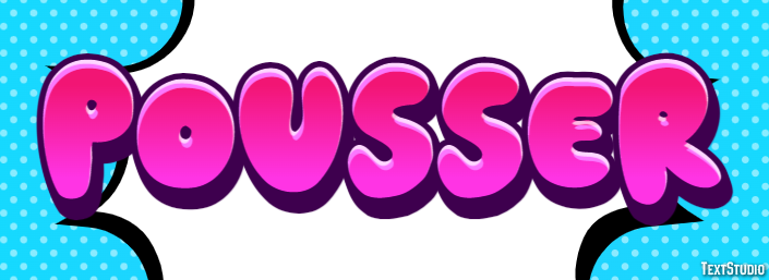 Pousser Effet de texte