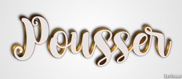 Pousser Effet de texte