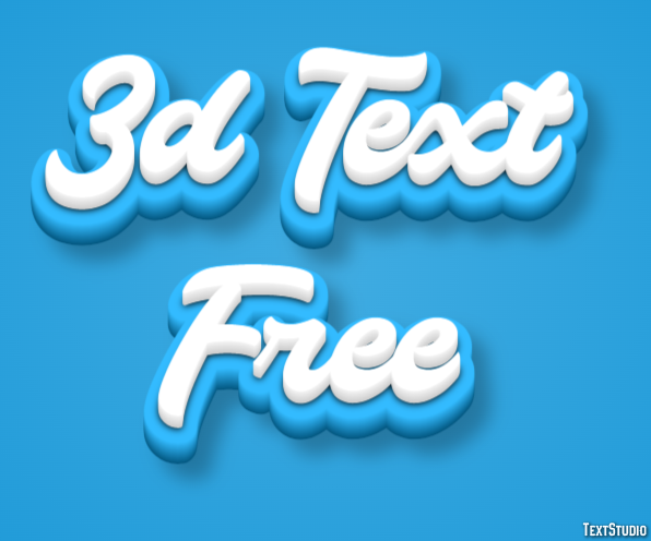 3d Text Free Texteffekt