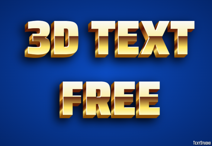 3d Text Free Texteffekt