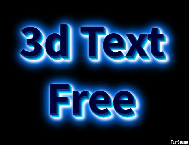 3d Text Free Text Effect