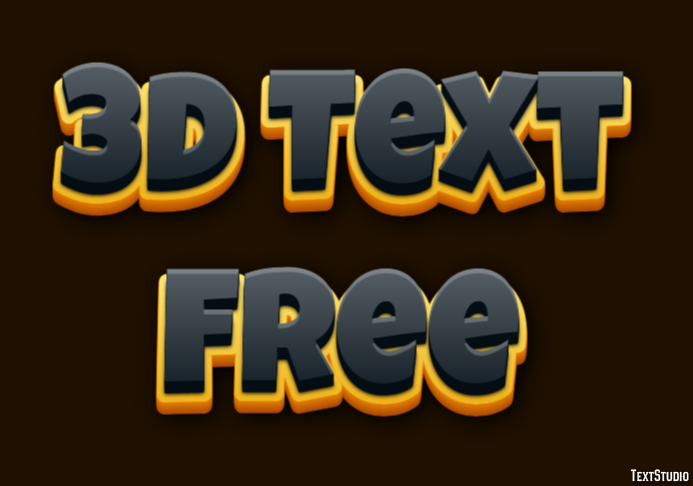 3d Text Free Texteffekt