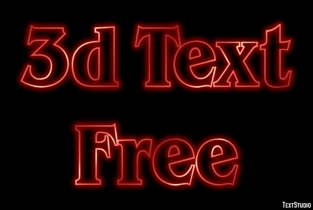 3d Text Free Texteffekt