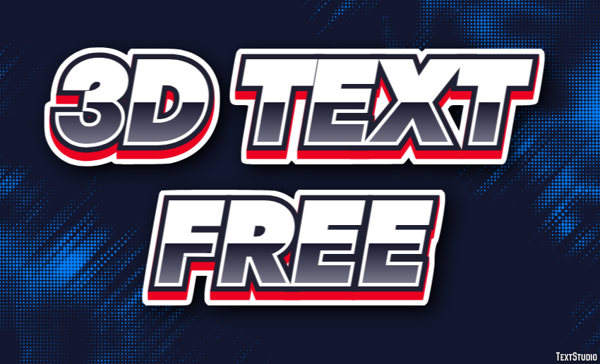 3d Text Free Texteffekt