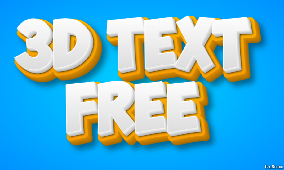 3d Text Free Texteffekt