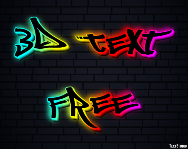 3d Text Free Texteffekt