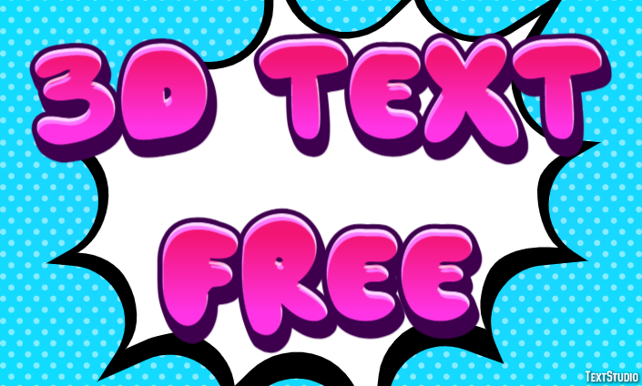 3d Text Free Text Effect