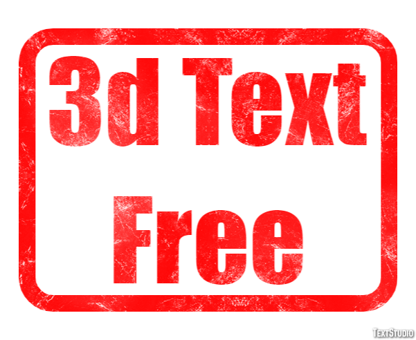 3d Text Free Texteffekt