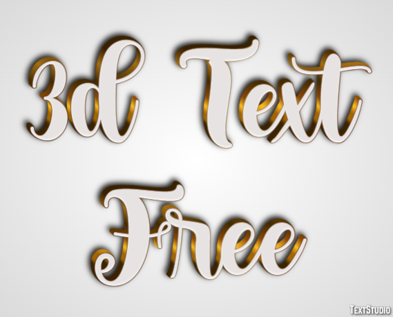 3d Text Free Texteffekt