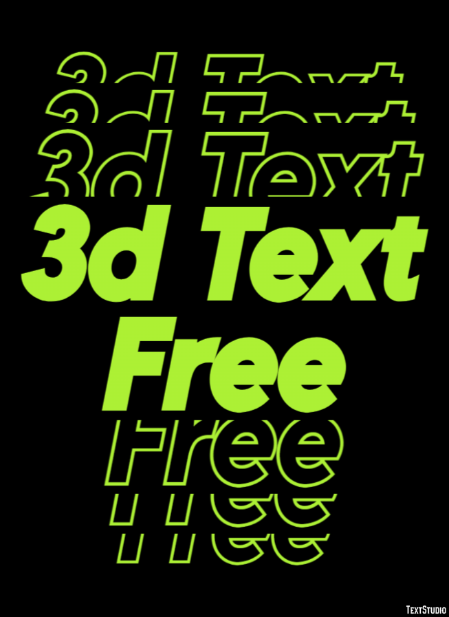 3d Text Free Text Effect