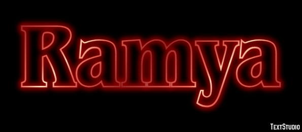 Ramya Text effect