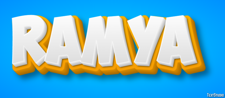 Ramya Text effect