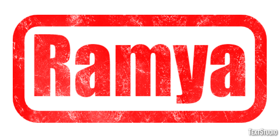 Ramya Text effect