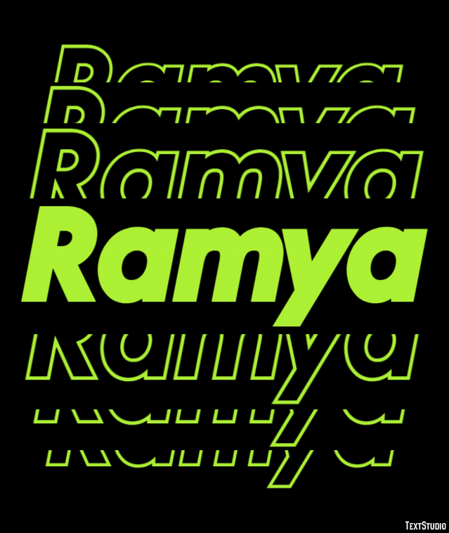 Ramya Text effect