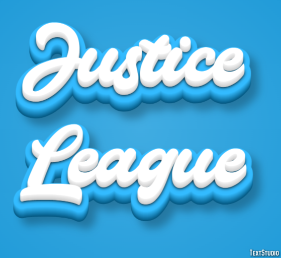 Justice League Efecto de Texto
