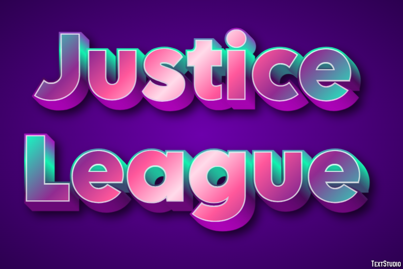 Justice League Effet de Texte