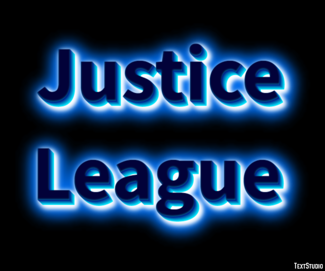 Justice League Text Effect