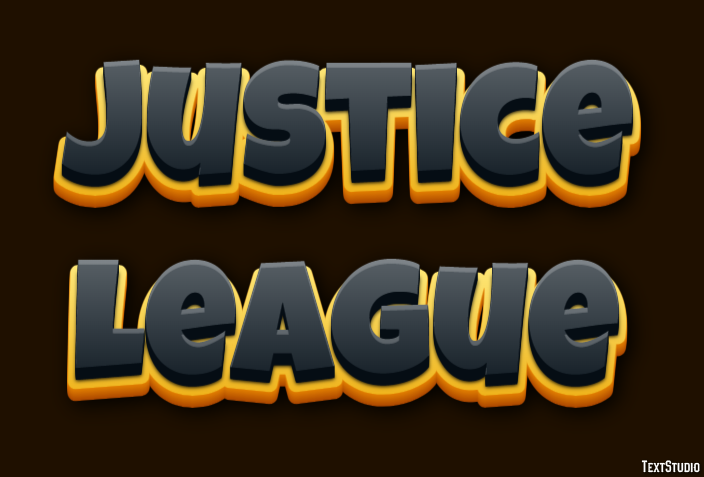 Justice League Efecto de Texto