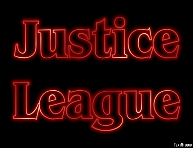 Justice League Text effect