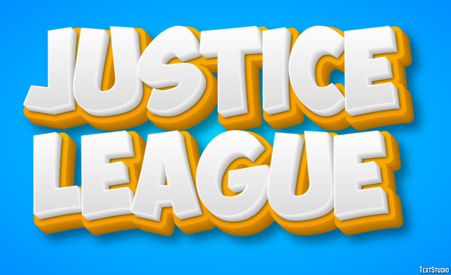 Justice League Effet de Texte