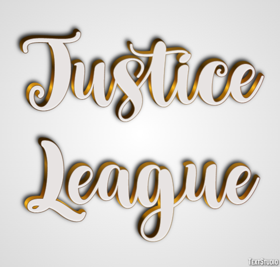 Justice League Efecto de Texto
