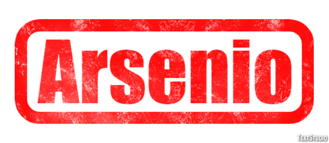 Arsenio Text effect