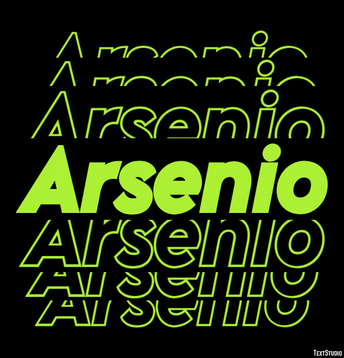 Arsenio Effetto testo