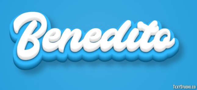 Benedito Text effect