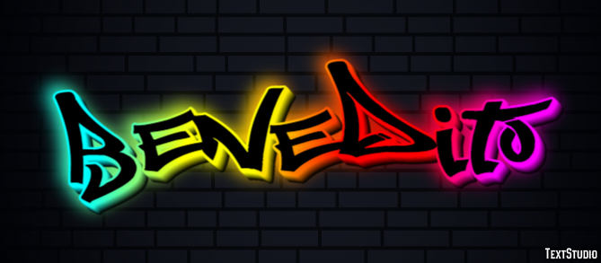 Benedito Text effect